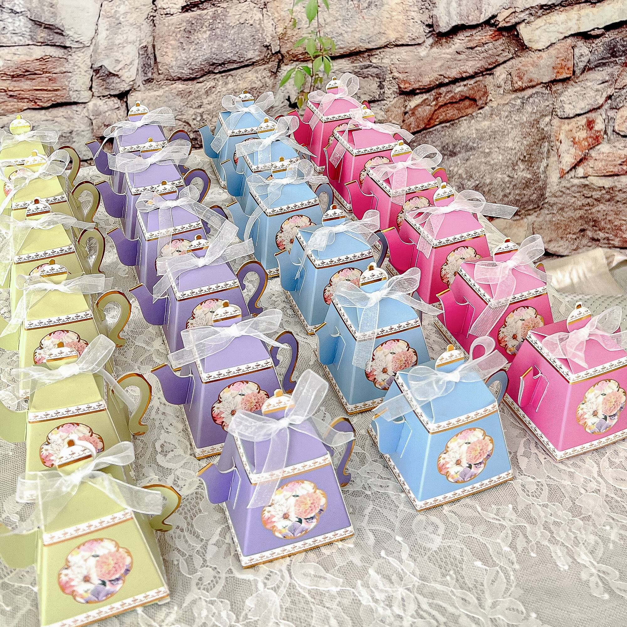 Kate Aspen® Tea Time Party Assorted Favor Box Set